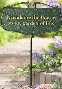  Friendship Garden Poem Sign Made in USA