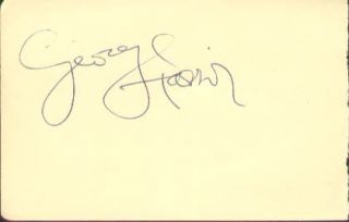 George Harrison The Beatles Autograph