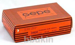 Gepe Glassless Slide Mounts 24x36 100PCS 7001 New Sealed Box
