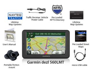 Garmin 010 00897 01 Dezl 560LMT 5 Automotive Trucking Bluetooth GPS