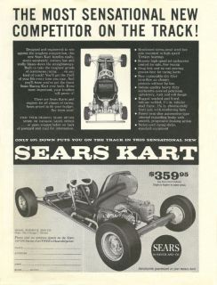 Vintage Very RARE 1960  Kart Go Kart Ad