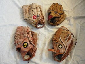 Seaver, Glavine, Bonds, & Regent Vintage Baseball Glove LOT 4 Gloves