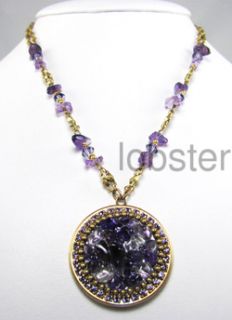  gold necklace is from michal golan s purple haze collection features