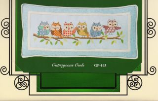 Outrageous Owls GP 163 Glendon Place Cute Cross Stitch Pattern