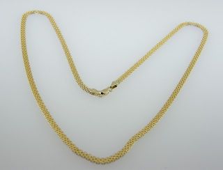 Fine Estate 14k Two Tone Gold Reversible Chain Necklace