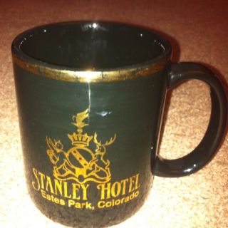Stanley Hotel Black and Gold Coffee Mug Souvenir Haunted Stephen King