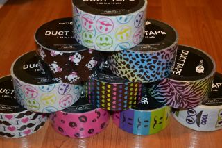  Rainbow Leopard Zebra Mustache Heart Duct Tape New Designs