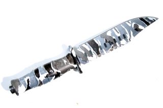 Chameleon Decoy Tactical Military Arctic Camo Bowie Knife