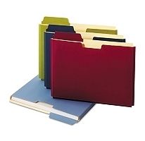 10 Pack Globe Weis Colored File Folder Pocket