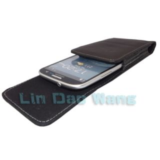 Leather Case Metal Belt Clip Pouch Film for for Samsung i9300 Galaxy s