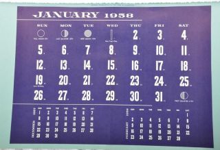 Gerlach Barklow Winters Golden Shadows Calendar 1958