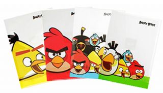 Angry birds stationery gift box_sz L A4 Document File Holder,Pencil
