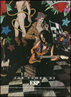 Guns N Roses Gilby Clarke 1994 ESP Hybrid Guitars Ad 8x11 Guitar