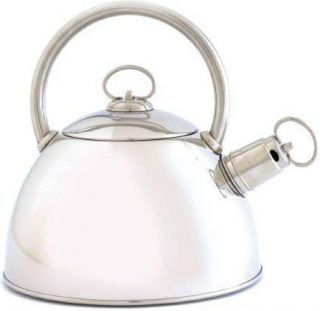 Norpro Whistling Tea Kettle 2 6 Qt Brushed Stainless Steel
