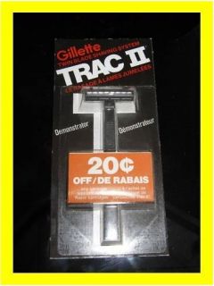 RARE Vintage Gillette Trac II Razor Sample Brand New G