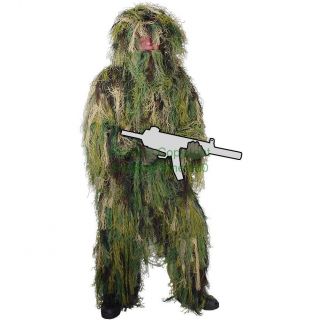 Ghillie Suit Woodland Camouflage Complete 4PC Lightweight  Voodoo