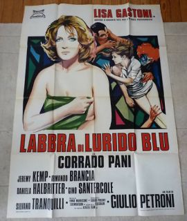 Labbra Lurido Blu Lisa Gastoni Orig Poster Morricone