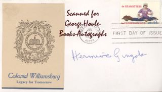 HERMIONE GINGOLD. First Day Cover for the 13 centThe Seamstress for