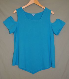 Oh My Gauze Blue 100 Cotton Lagenlook Shirt Top Sz 2 Womens Love This
