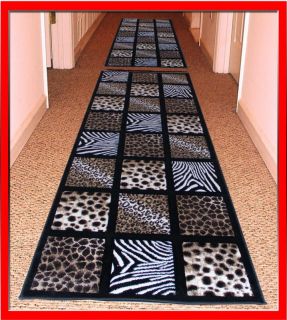  Leopard Zebra Giraffe Patchwork Hallway Runner Rug Carpet