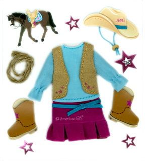 American Girl Crafts Doll Clothes Western Style Cowgirl Dress Boots