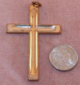 Victorian Rose Gold Filled Dated 05 Big Cross Pendant