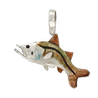 Florida Snook Fish Pendant Choice 14k Gold or Sterling