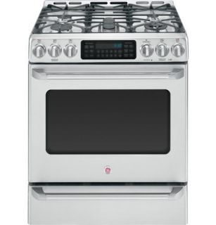 GE Cafe 30 Commercial Style Dual Fuel Range New