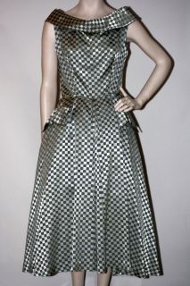 Vintage Gigi Young Satin Taffeta Party Dress 1950S