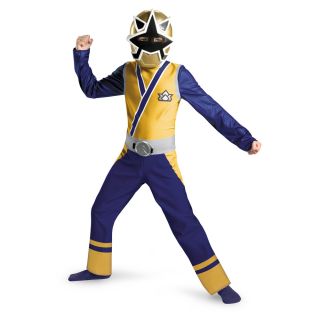 Power Rangers Gold Ranger Samurai Classic Costume Child New