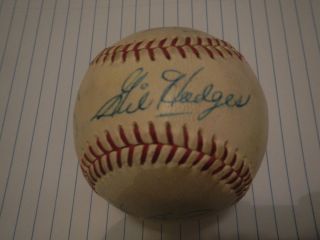 Gil Hodges 1968 Mets Team Signed Ball w JSA LOA