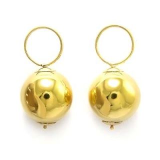 14k Gold Loops and Goldfield Bead Earring Charms 10mm