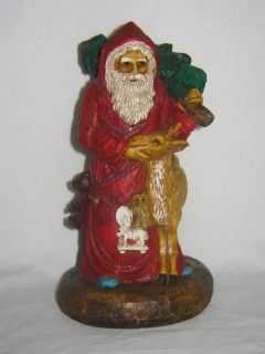 1988 Ron Gordon Old Style Santa Wood Figurine