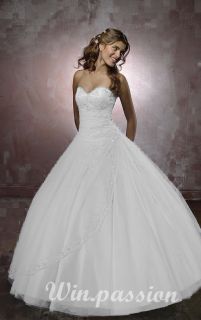 Win Passion Noblest Strapless Wedding Dress Bridesmaid Prom Gown Dress