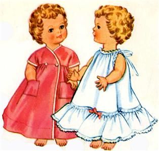  Clothes PATTERN for 19 Toodles Ginette Tiny Tear 1950s dolls 2349