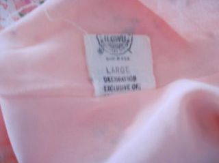 Vintage Nylon Lacy Peach Sissy Nightgown L XL