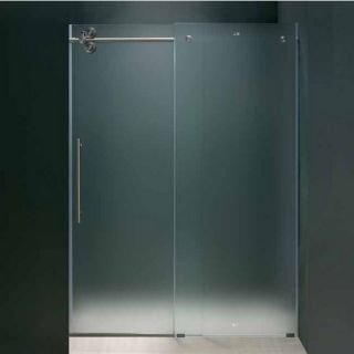  Shower Door 3 8 Frosted Glass Stainless Steel Hardware