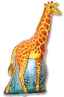 Jolly Giraffe 32 Foil Balloon Jungle Animal Parties