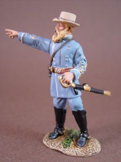 Civil War Toy Soldiers 54mm w Britain Confederate General Hood Figure
