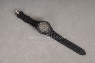 geneva large silicone watch designer inspired black