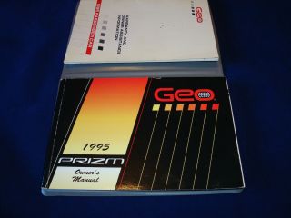 1995 Geo Prizm Owners Manual Portfolio Kit