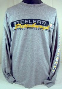 Pittsburgh Steelers Gray Long Sleeve Shirt XL
