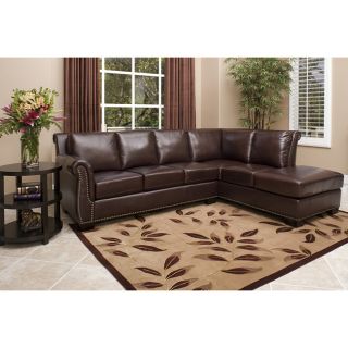New Living Room Glendale Premium Italian Leather Sectional Sofa Home