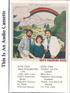  Band Gods Coloring Book Christian Music CCM Gospel Cassette