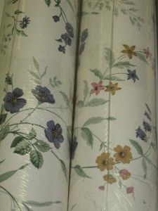 NEW 4 Rolls Graham & Brown Textured Vinyl Floral Trail Wallpaper Blue