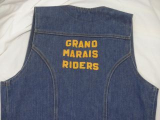 Vintage Wrangler No Fault Denim Grand Marais Riders Patch Cowboy