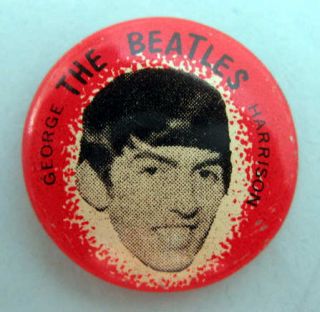 George Harrison Beatles 1964 Pinback Button Pin Badge 459