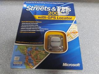 NEW Microsoft Streets and Trips 2005 GPS Pharos Bluetooth Wireless USB