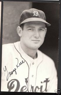 George Kell Signed Autographed Baseball Postcard HOF