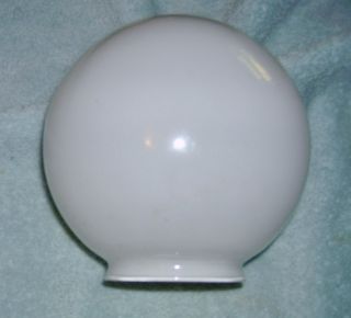 White Glass Globe Lamp Shade 6 inch Diameter 3 1 4 inch Fitter